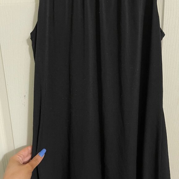Appropriate Behavior Womens Black Y2K Ruffle Front Sleeveless Shift Dress Medium - Picture 6 of 7